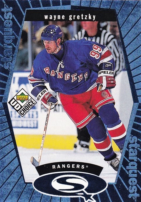 insert karta WAYNE GRETZKY 98-99 UD Choice Starquest Blue číslo SQ1